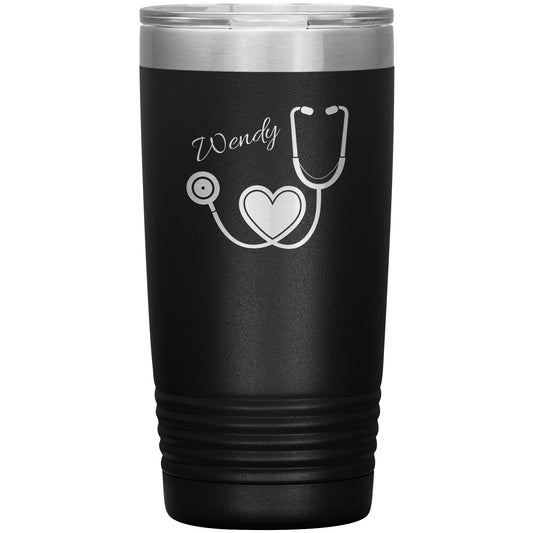 Custom Heart Stethoscope Tumbler