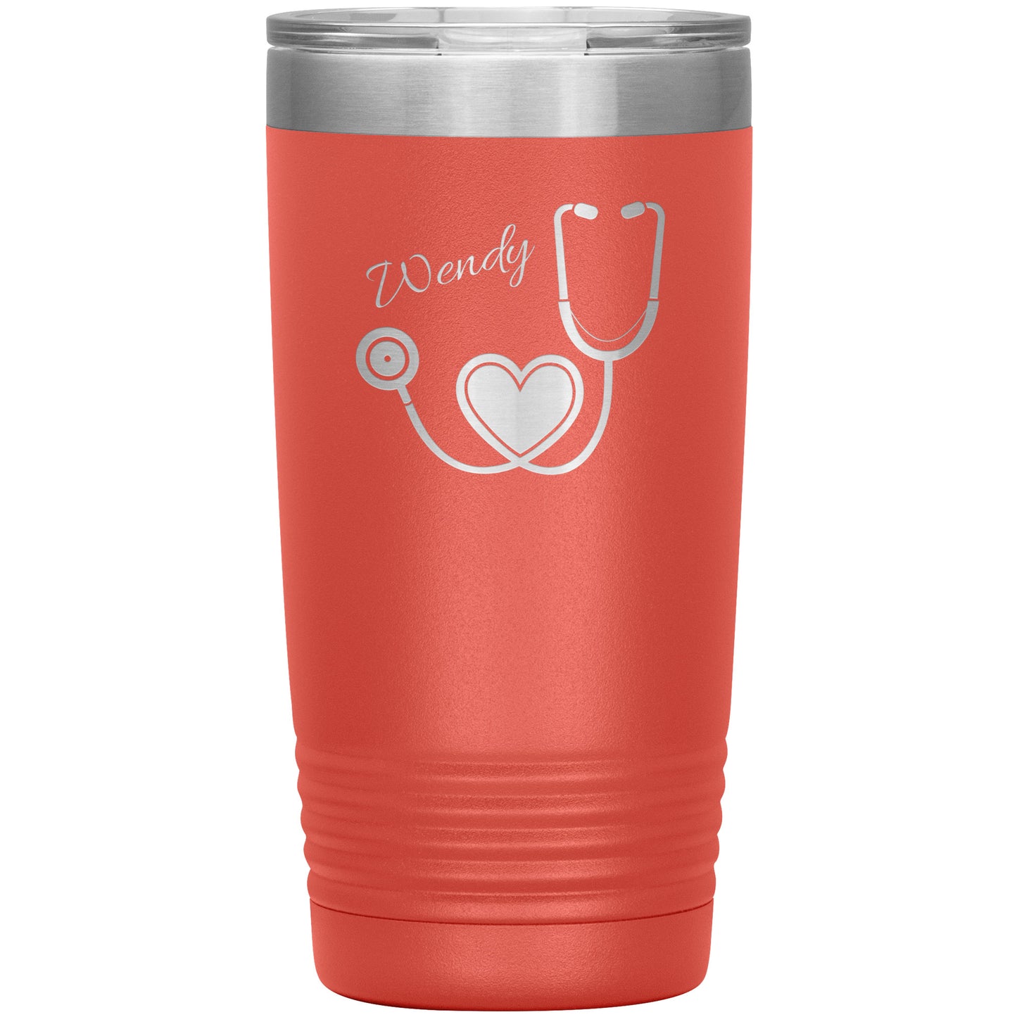 Custom Heart Stethoscope Tumbler
