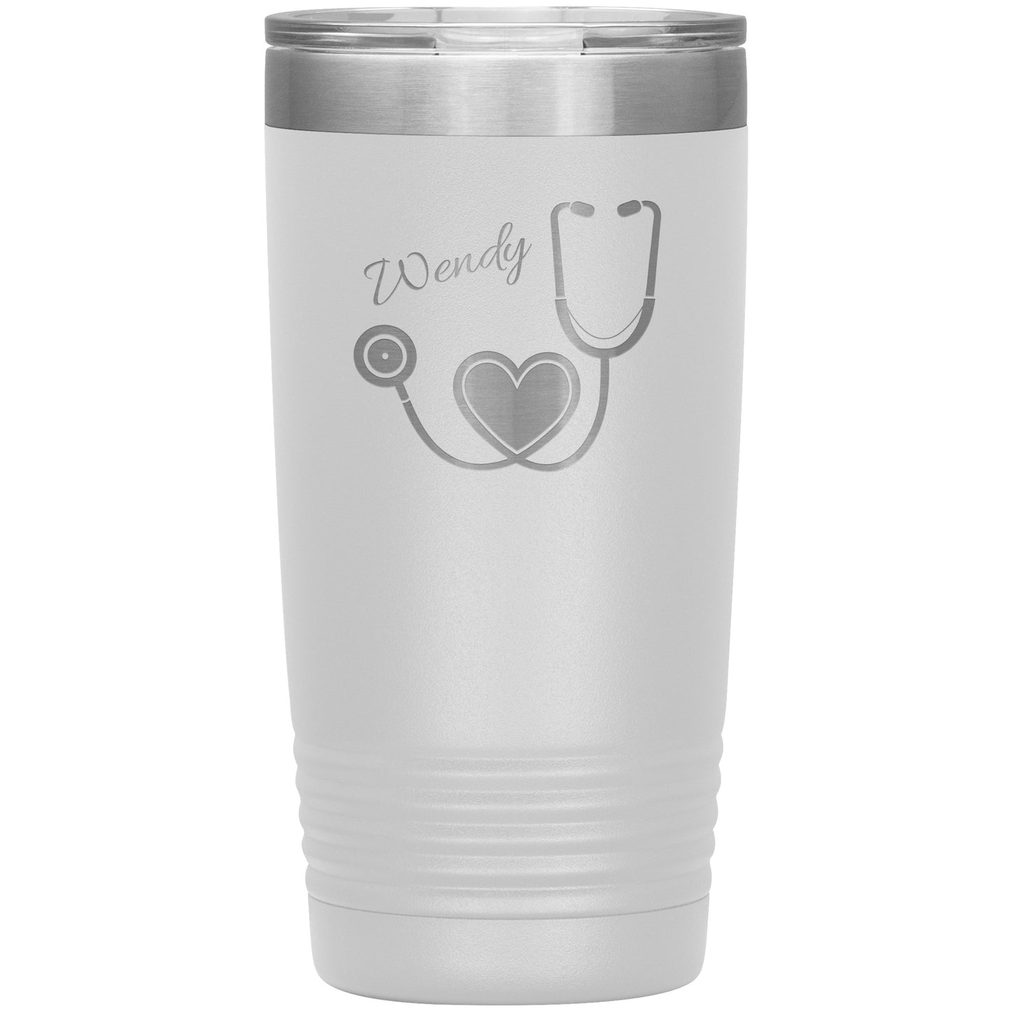 Custom Heart Stethoscope Tumbler
