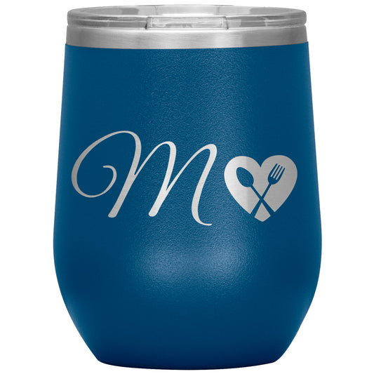 Custom Initial Tableware Wine Tumbler ❤️