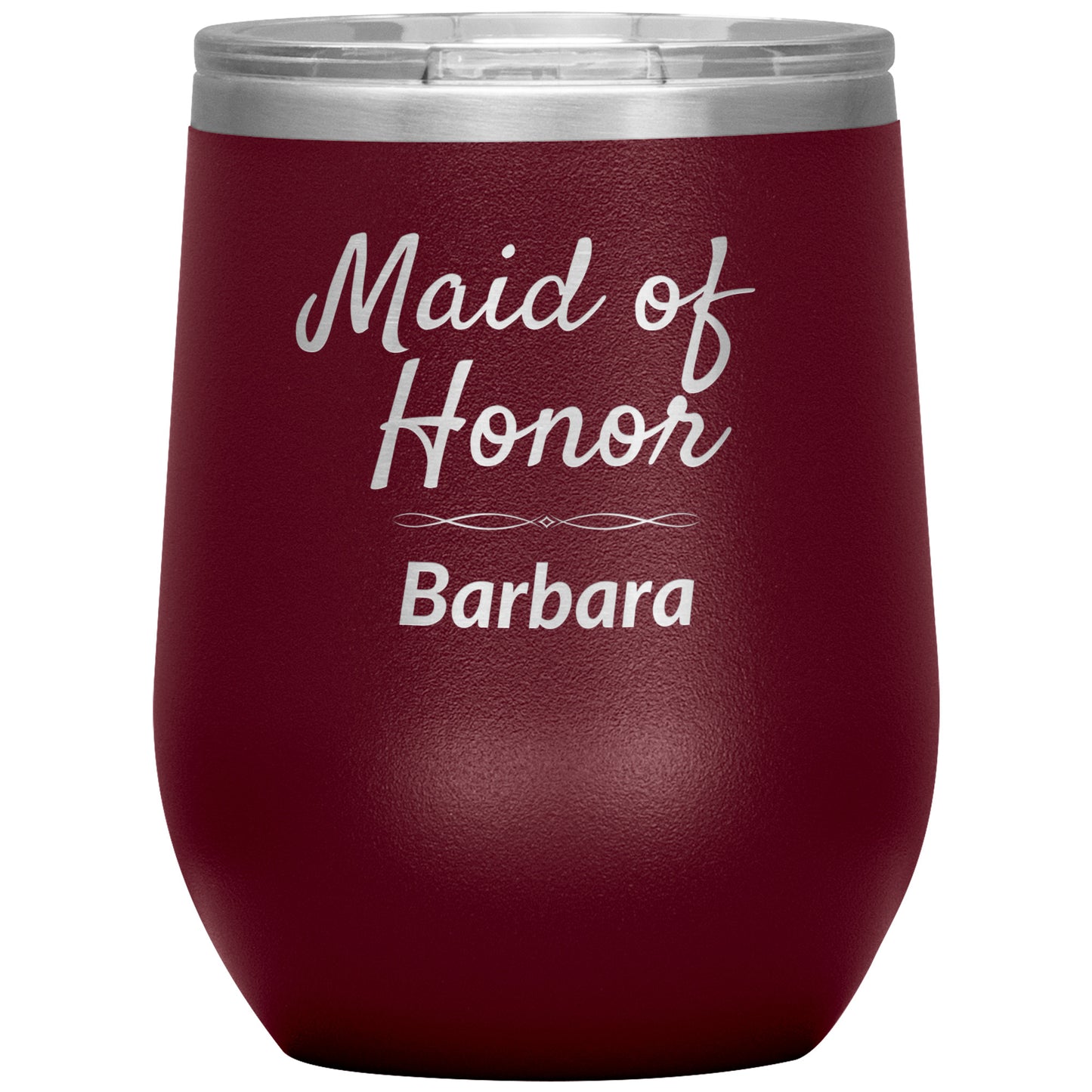 Custom Maid of Honor Wine Tumbler