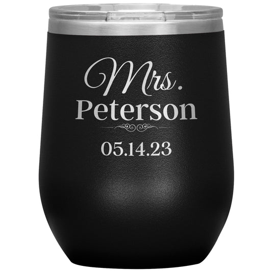 Custom Mrs Wine Tumbler