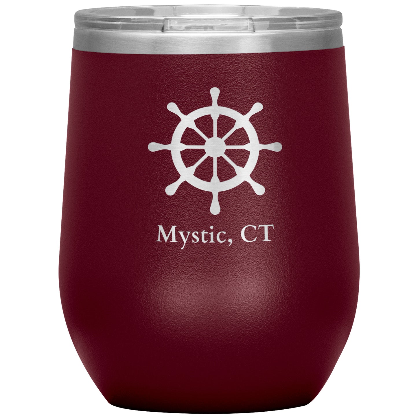Custom Sailors Wheel Wine Tumbler☸