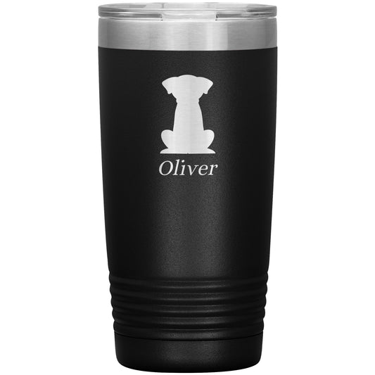 Custom Silhouette Dog Tumbler 🐶