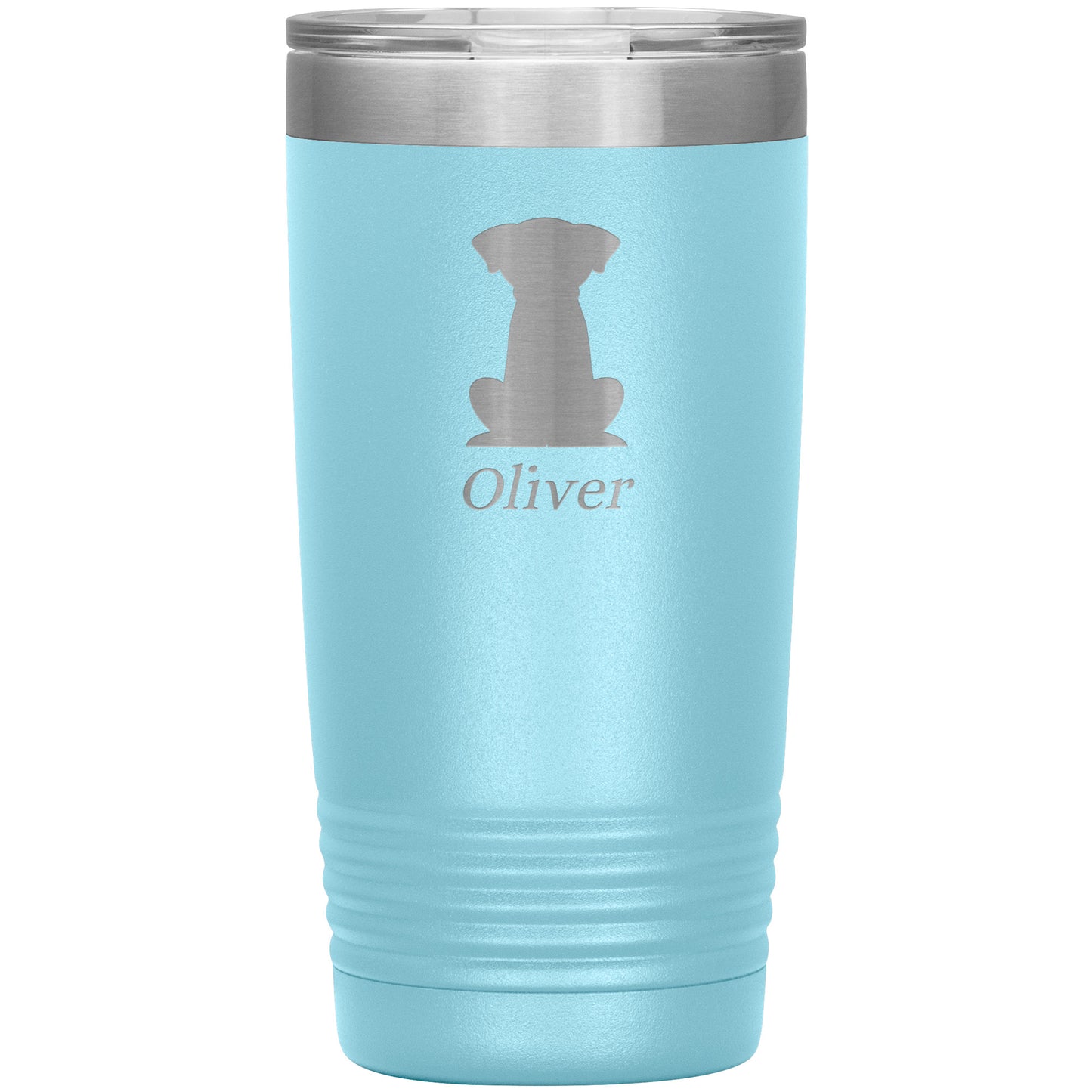 Custom Silhouette Dog Tumbler 🐶