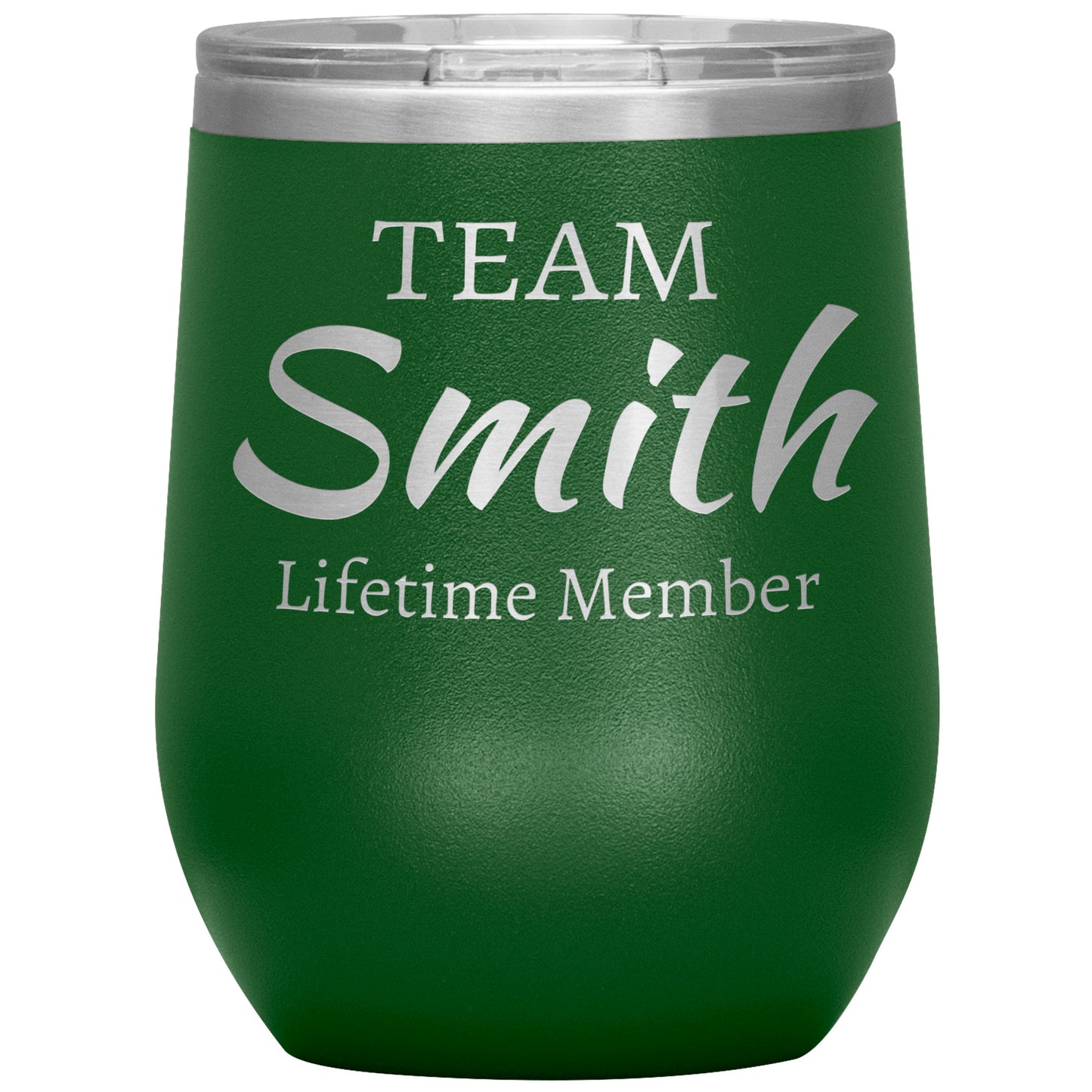 Custom Team Lifetime Member Wine Tumbler