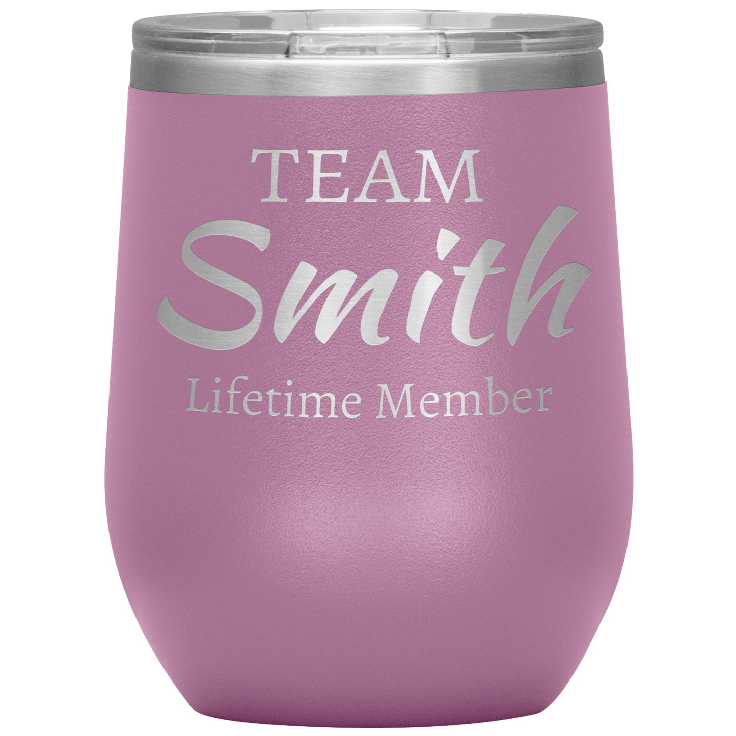 Custom Team Lifetime Member Wine Tumbler