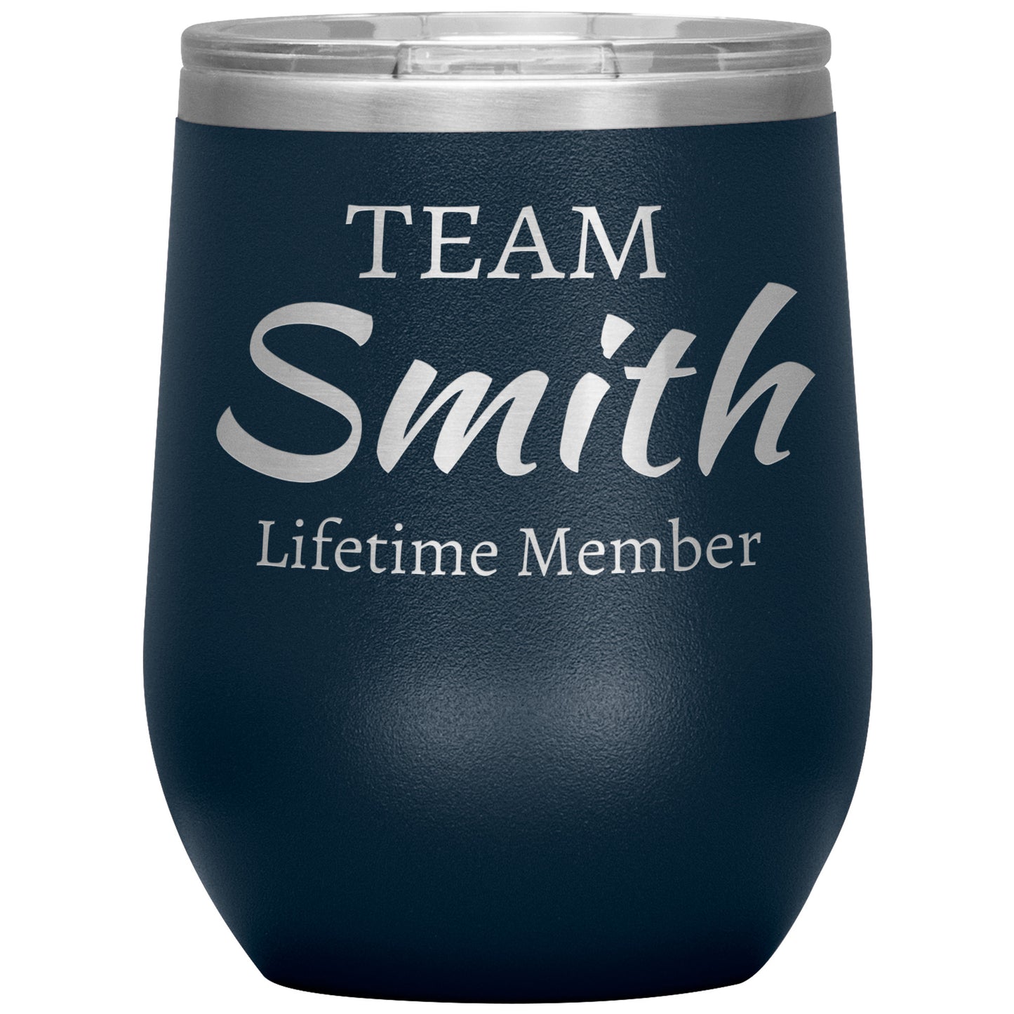 Custom Team Lifetime Member Wine Tumbler