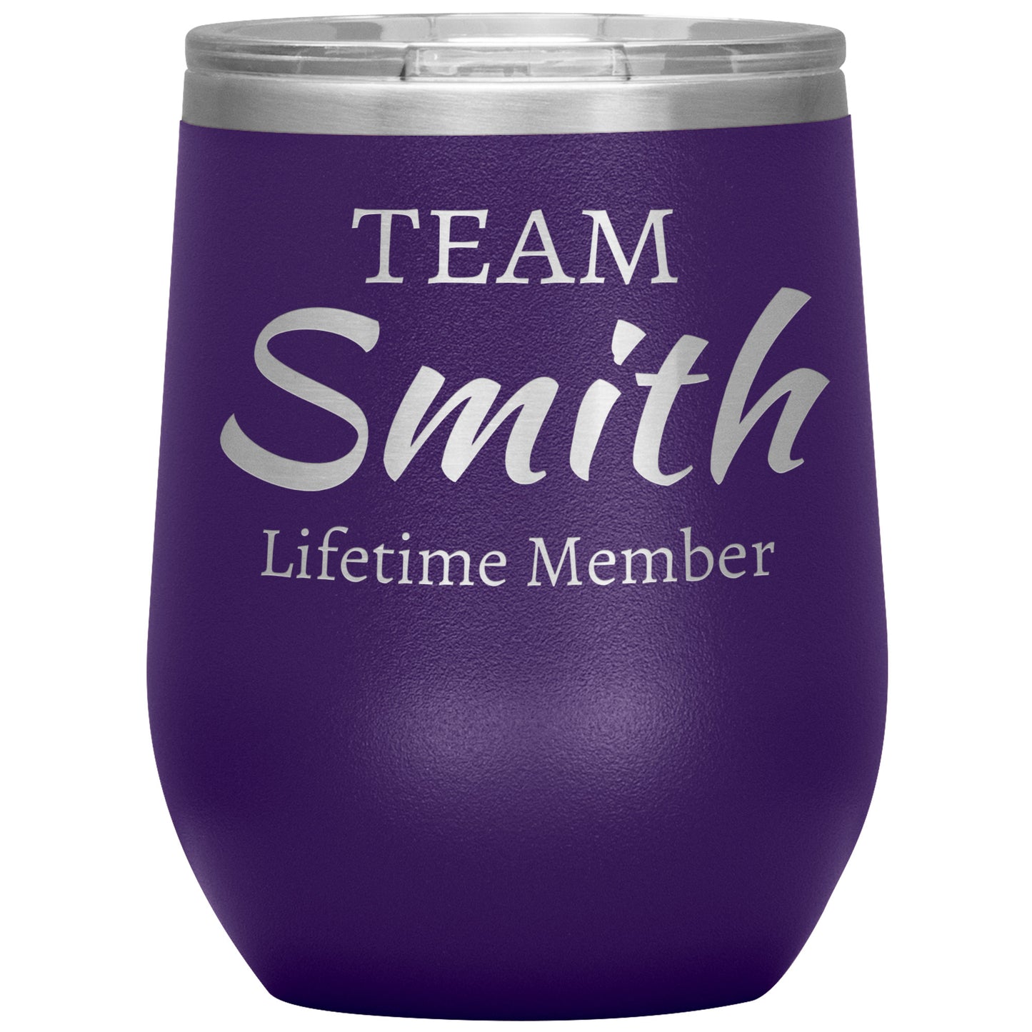 Custom Team Lifetime Member Wine Tumbler