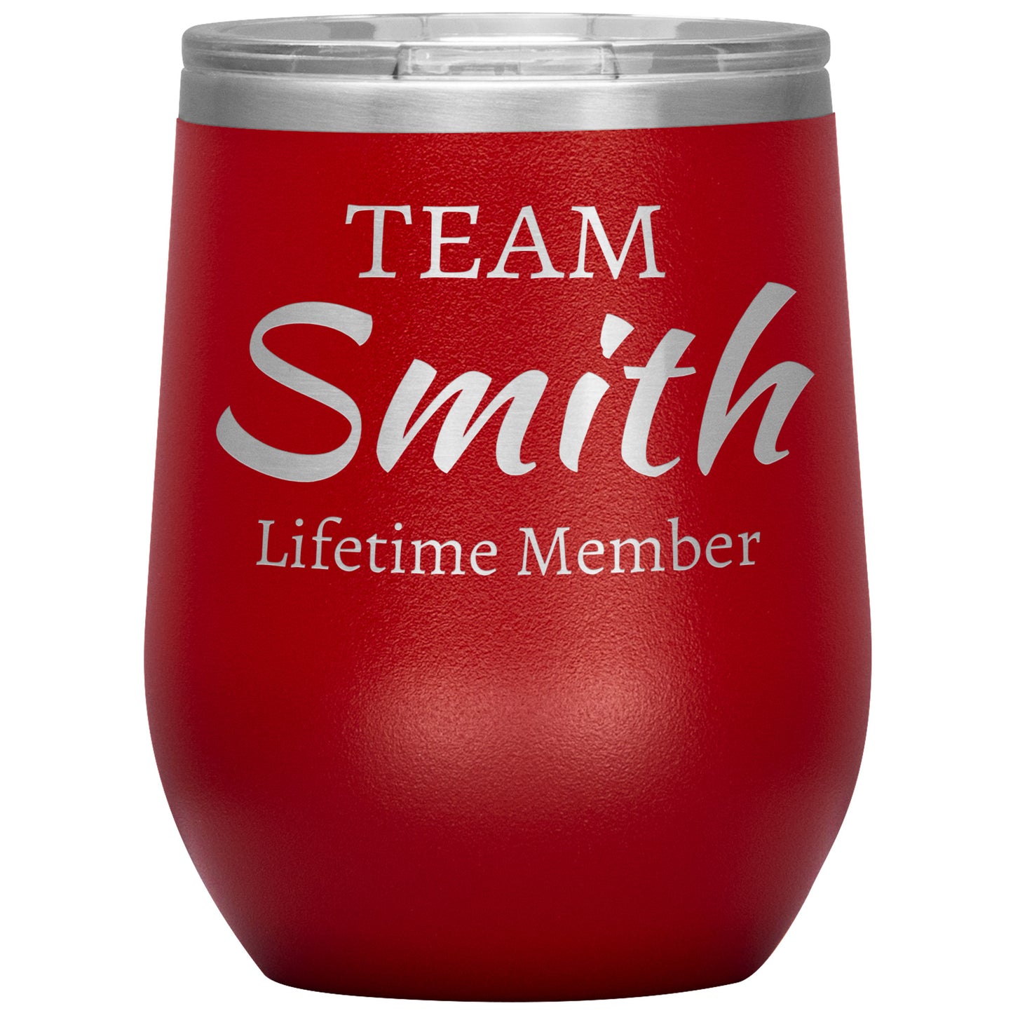 Custom Team Lifetime Member Wine Tumbler