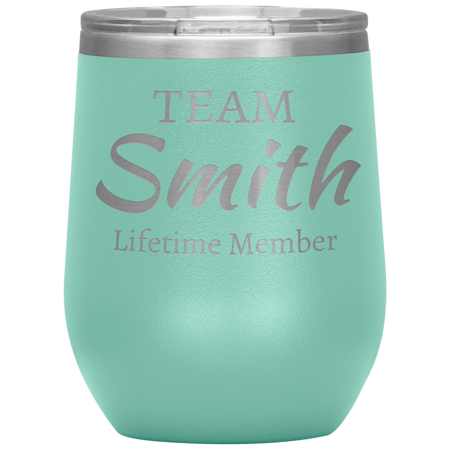 Custom Team Lifetime Member Wine Tumbler