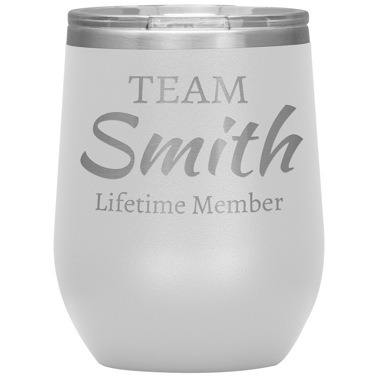 Custom Team Lifetime Member Wine Tumbler