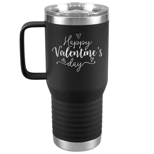 Happy Valentine's Day (Script) Tumbler with Handle