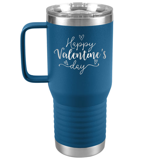Happy Valentine's Day (Script) Tumbler with Handle