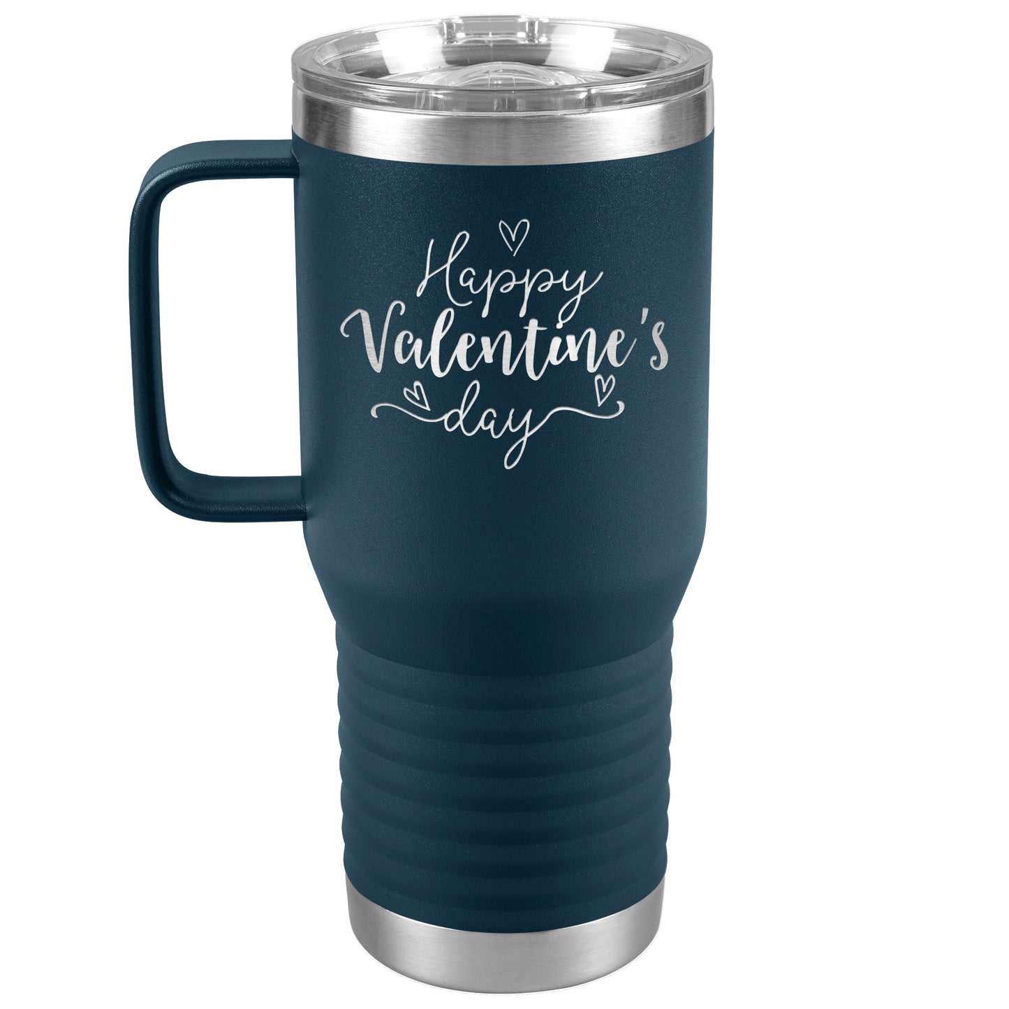 Happy Valentine's Day (Script) Tumbler with Handle