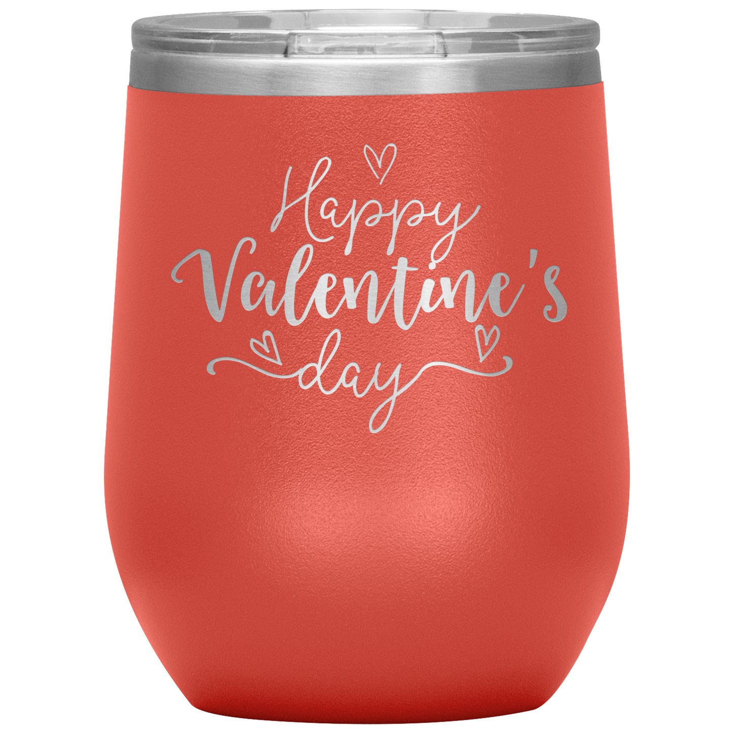 Happy Valentine's Day (Script) Wine Tumbler❣️