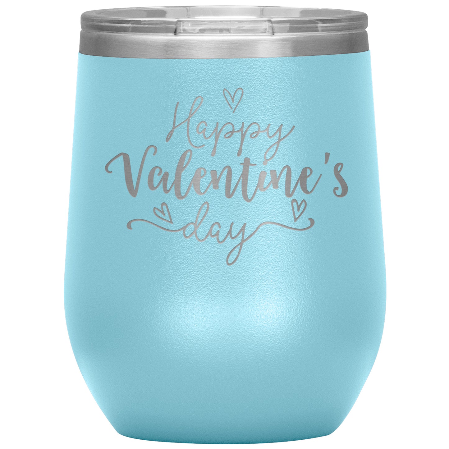 Happy Valentine's Day (Script) Wine Tumbler❣️