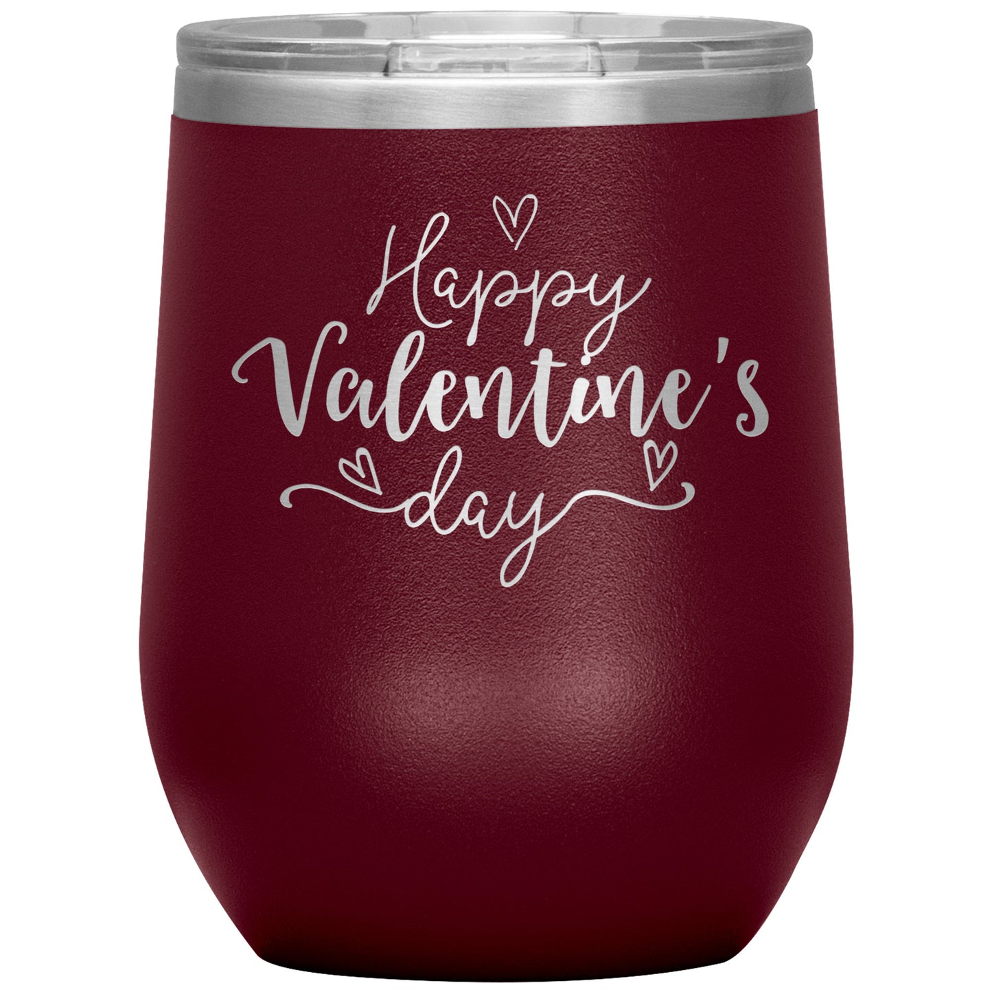 Happy Valentine's Day (Script) Wine Tumbler❣️