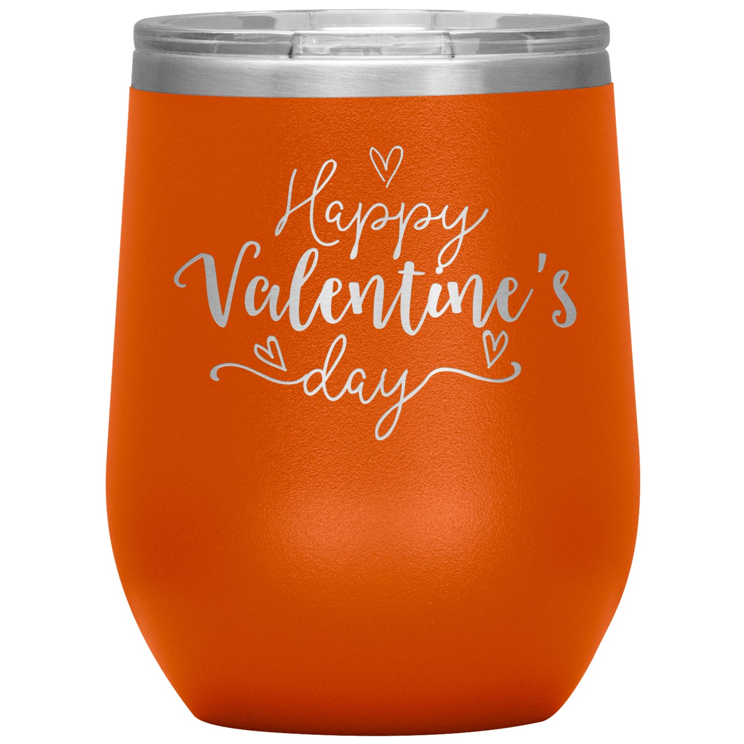 Happy Valentine's Day (Script) Wine Tumbler❣️