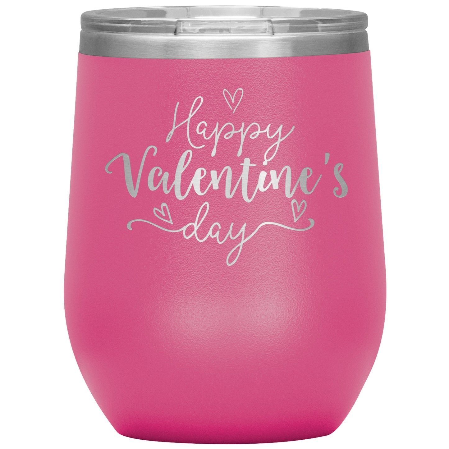 Happy Valentine's Day (Script) Wine Tumbler❣️