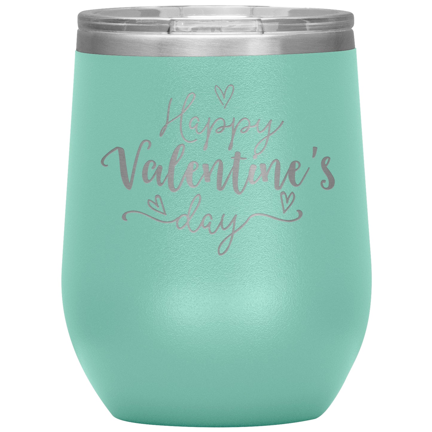 Happy Valentine's Day (Script) Wine Tumbler❣️