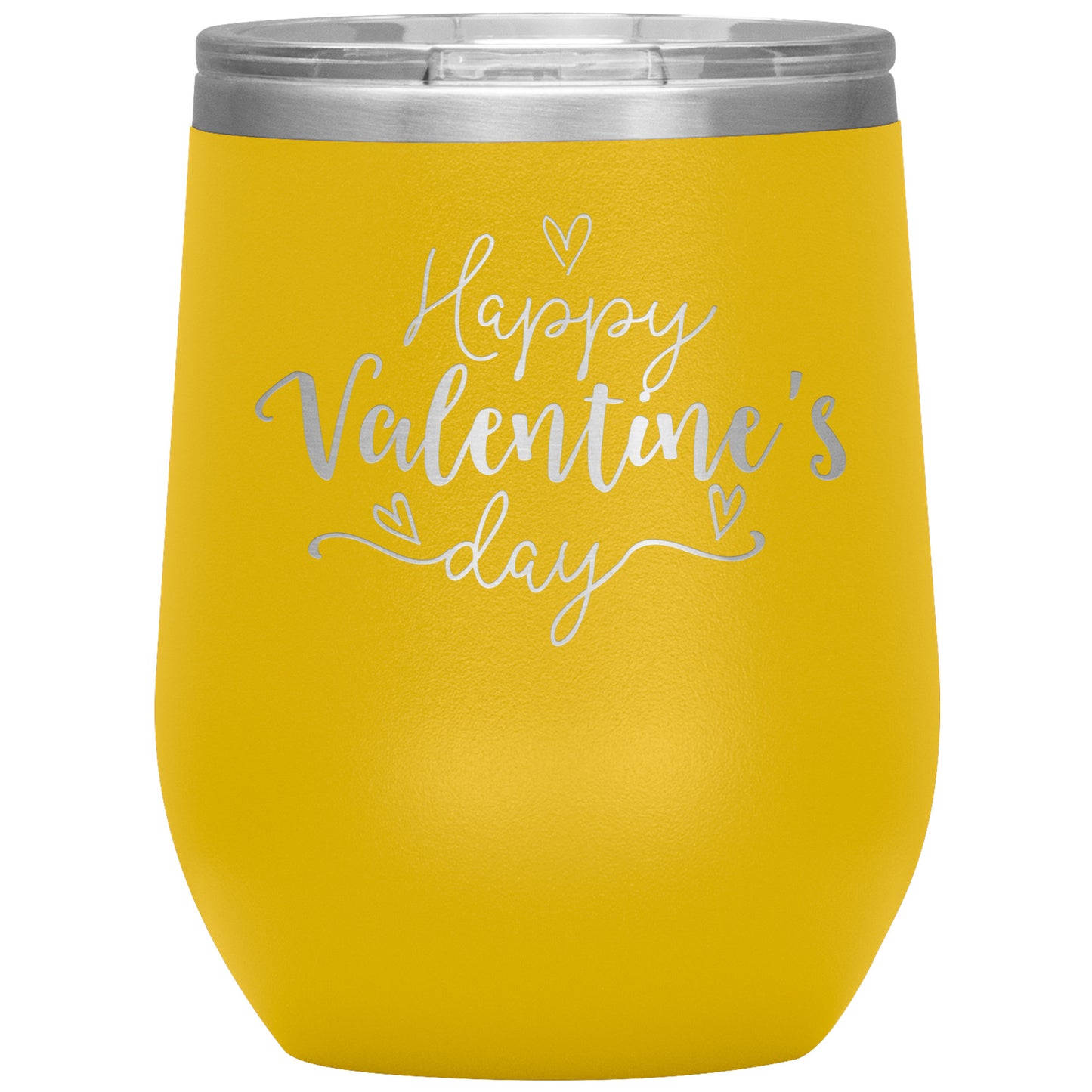 Happy Valentine's Day (Script) Wine Tumbler❣️