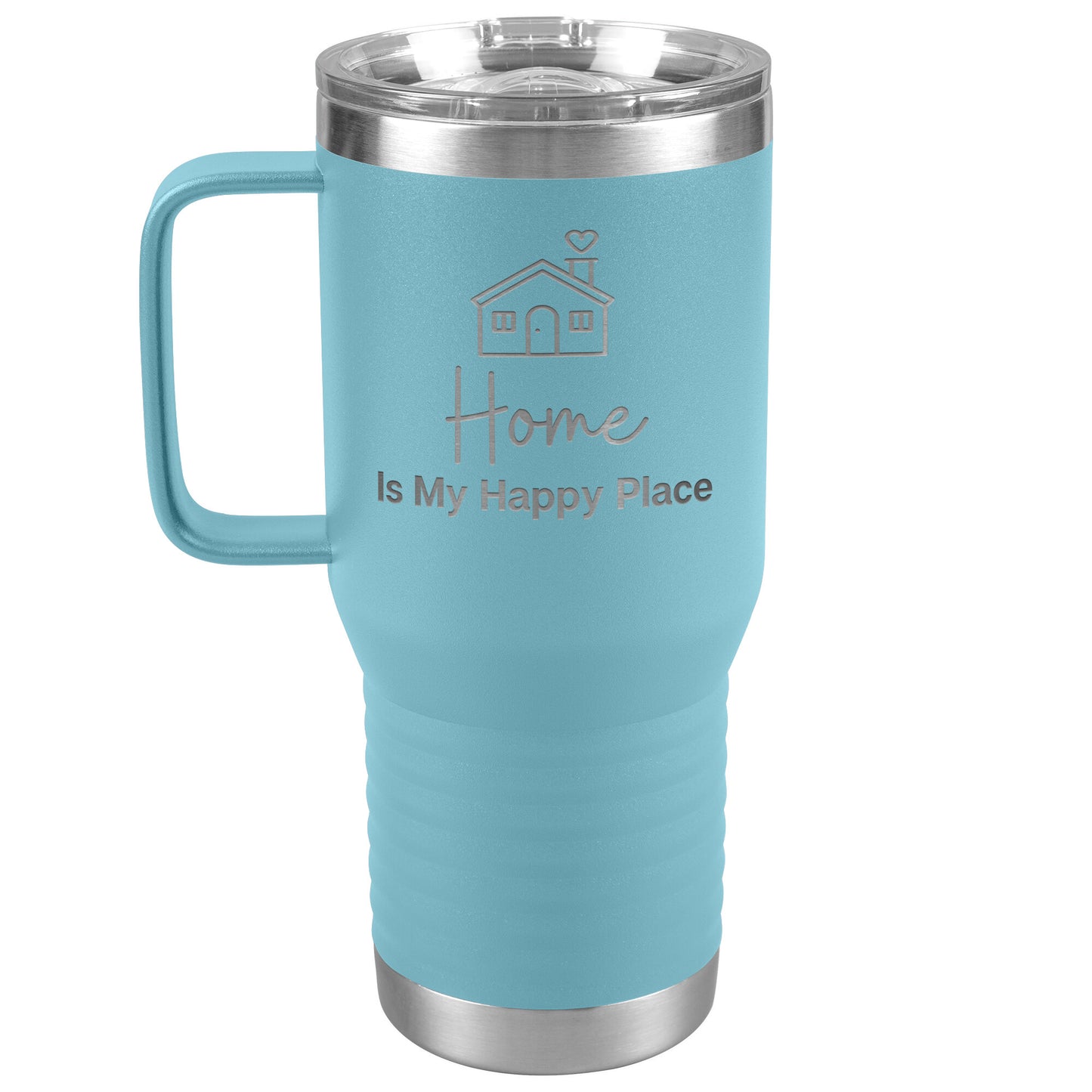 Home Is My Happy Place Tumbler with Handle🏡