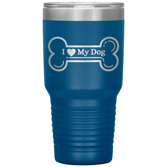 I ❤️ My Dog Travel Tumbler