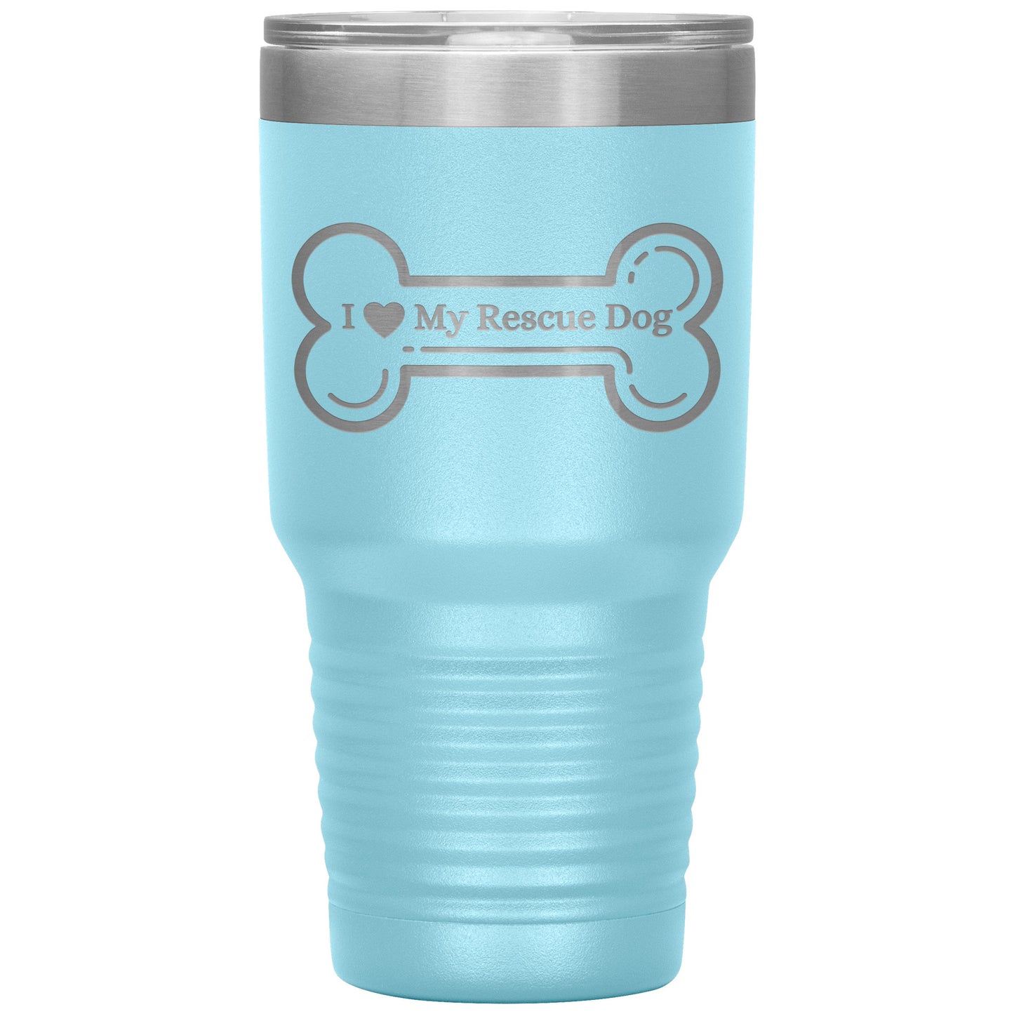 I ❤️ My Rescue Dog Travel Tumbler