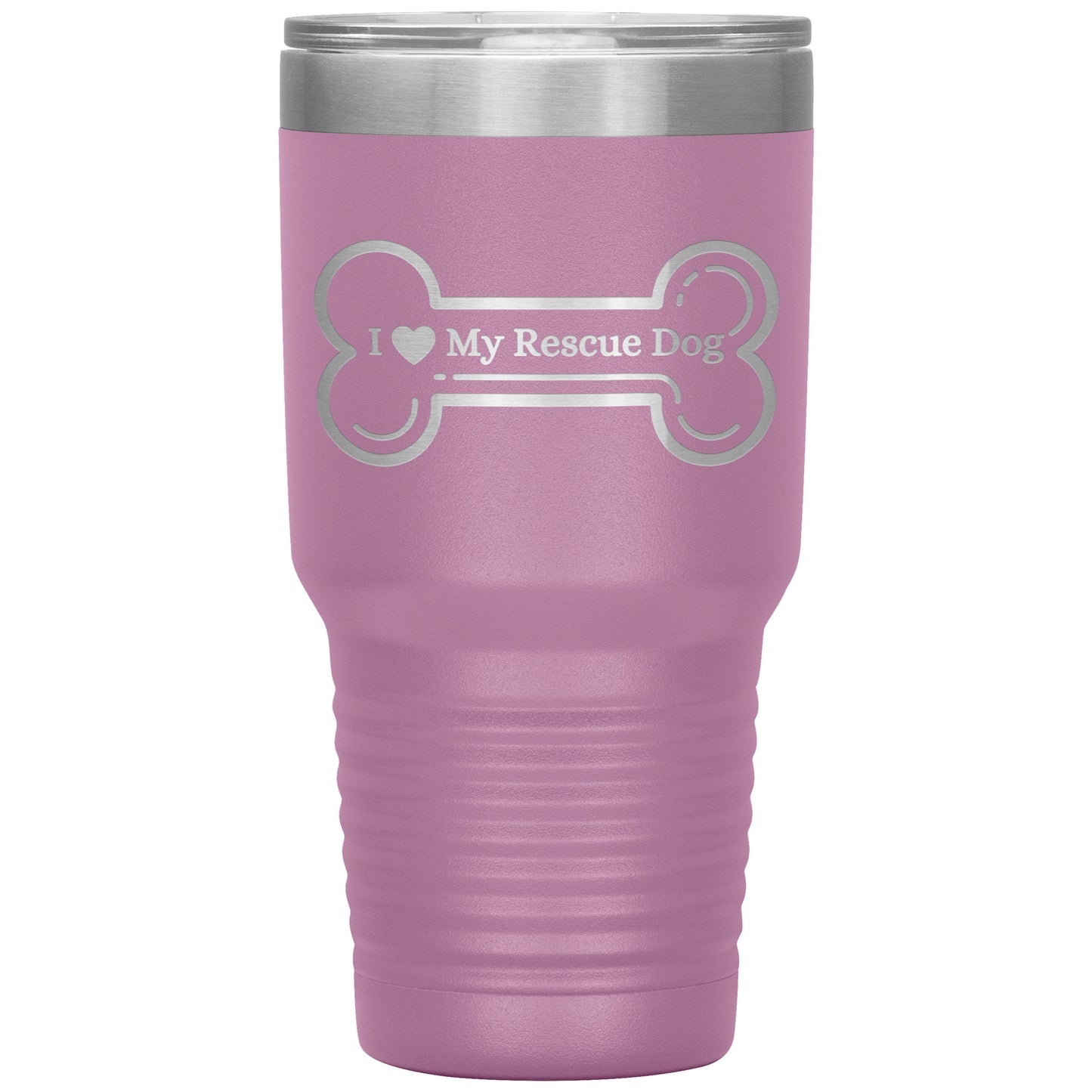 I ❤️ My Rescue Dog Travel Tumbler