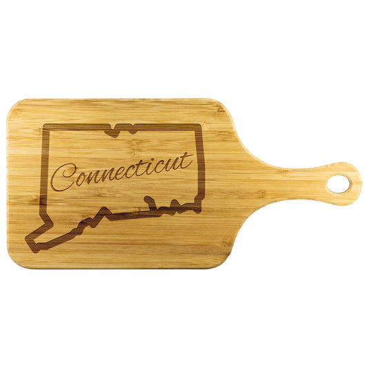Custom Script Connecticut Cutting Board