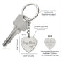 Engraved Boy Mom Heart Keychain 🔑 💙