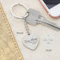 Engraved Boy Mom Heart Keychain 🔑 💙