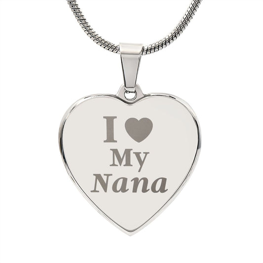 Engraved I Love My Nana