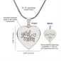 Engraved Girl Mom Necklace