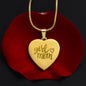 Engraved Girl Mom Necklace